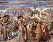 Scenes from the Life of St Francis (Scene 7, south wall) dfg, GOZZOLI, Benozzo
